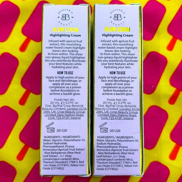 Brand New Set of 2 Beautaniq Beauty Glow Serum Highlighting Cream Morning Dew - Picture 6 of 12